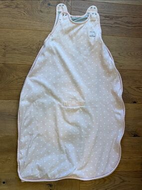Woolino 4 Season Wool Rose Dots Sleep Sack Sz 2-4 Yrs Toddler Girls Pink Organic